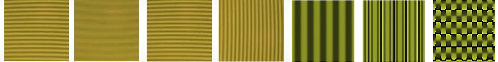 1×4、2×2级联光栅分束器中一级、二级光栅在线偏振光下形貌